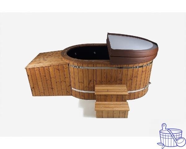 Джакузи овальный, большой, пластиковый